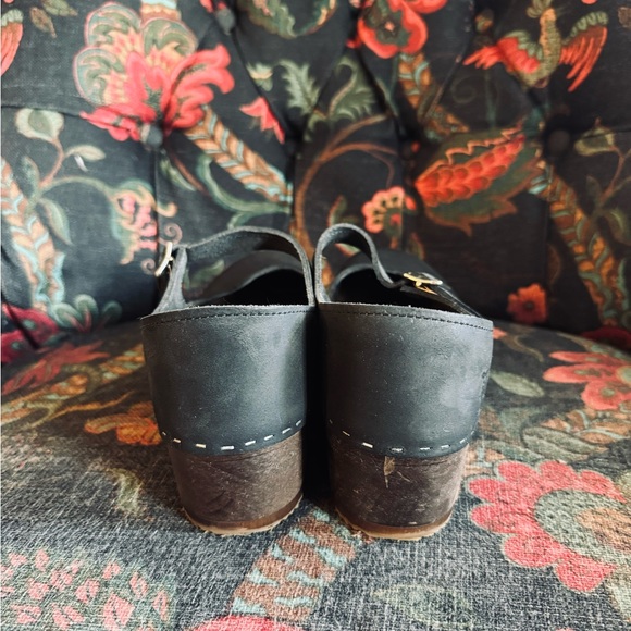 Sandgren Mary Jane Low Black Clog 41 - Picture 3 of 7
